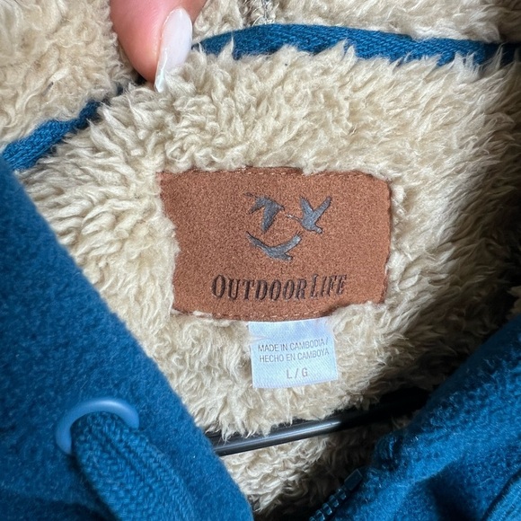 Outdoor Life Vibrant Blue Fleece Hoodie - Picture 3 of 8